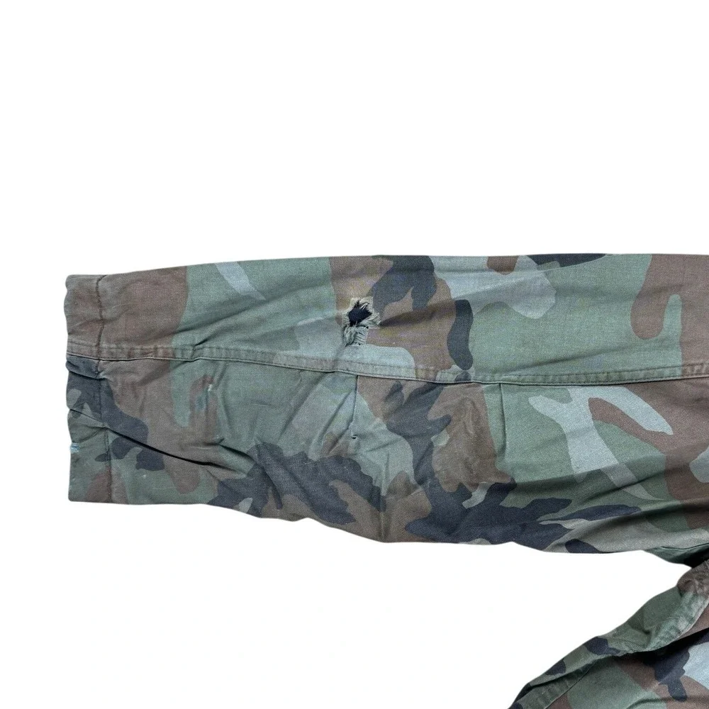 VTG US Army Chemical Protective Jacket‎ Olive Drab Large 80s Military Surplus